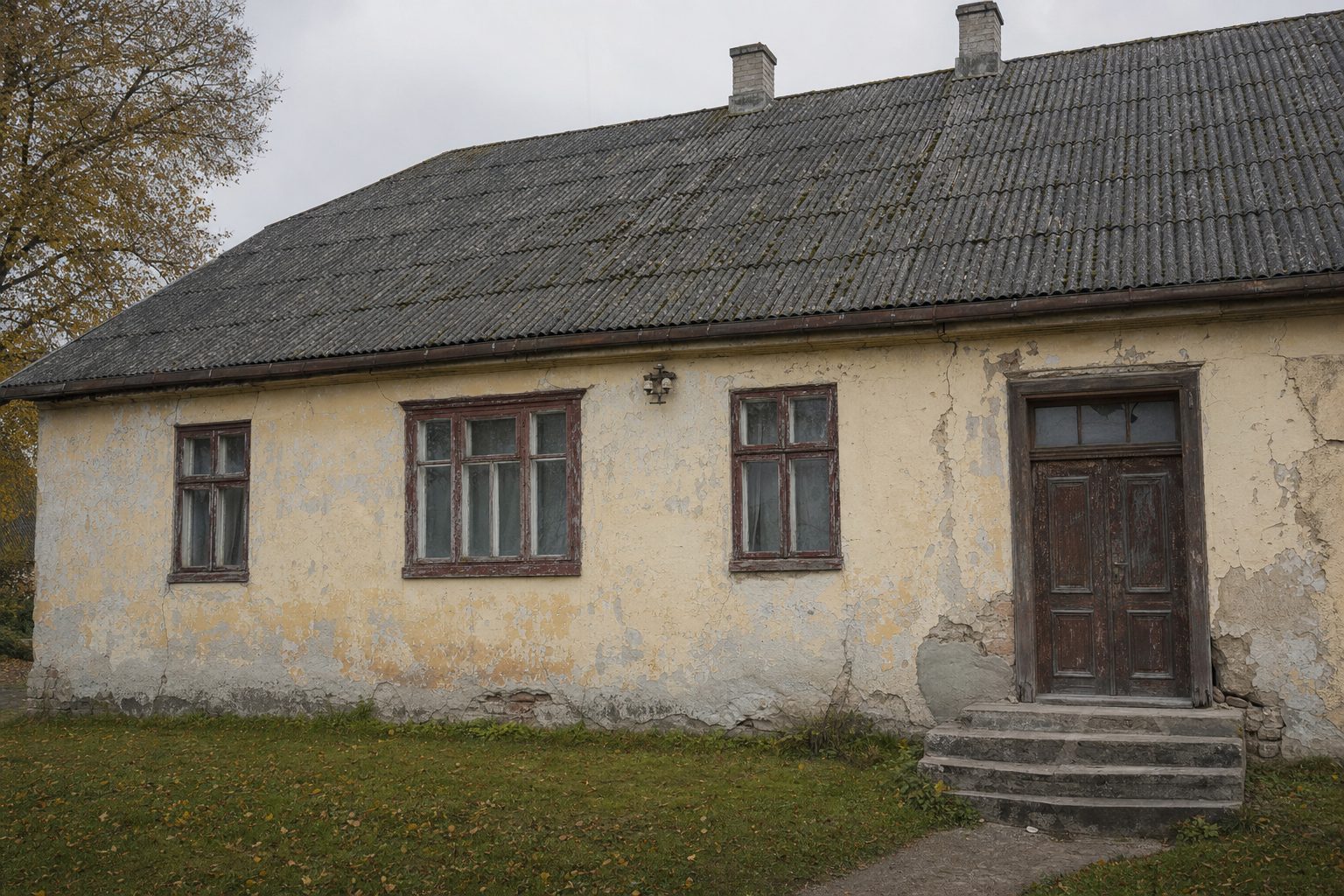 Eramu fassaadivärvimine Rae vallas enne